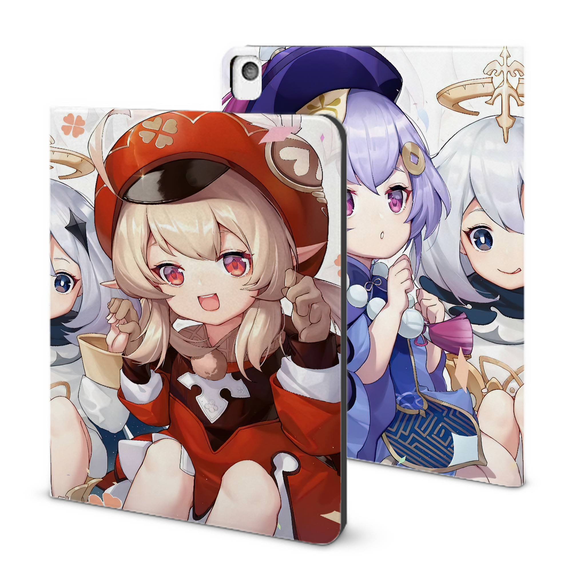 げんし神 genshin IPadケース ペンホルダー付き ブックスタイルデザイン